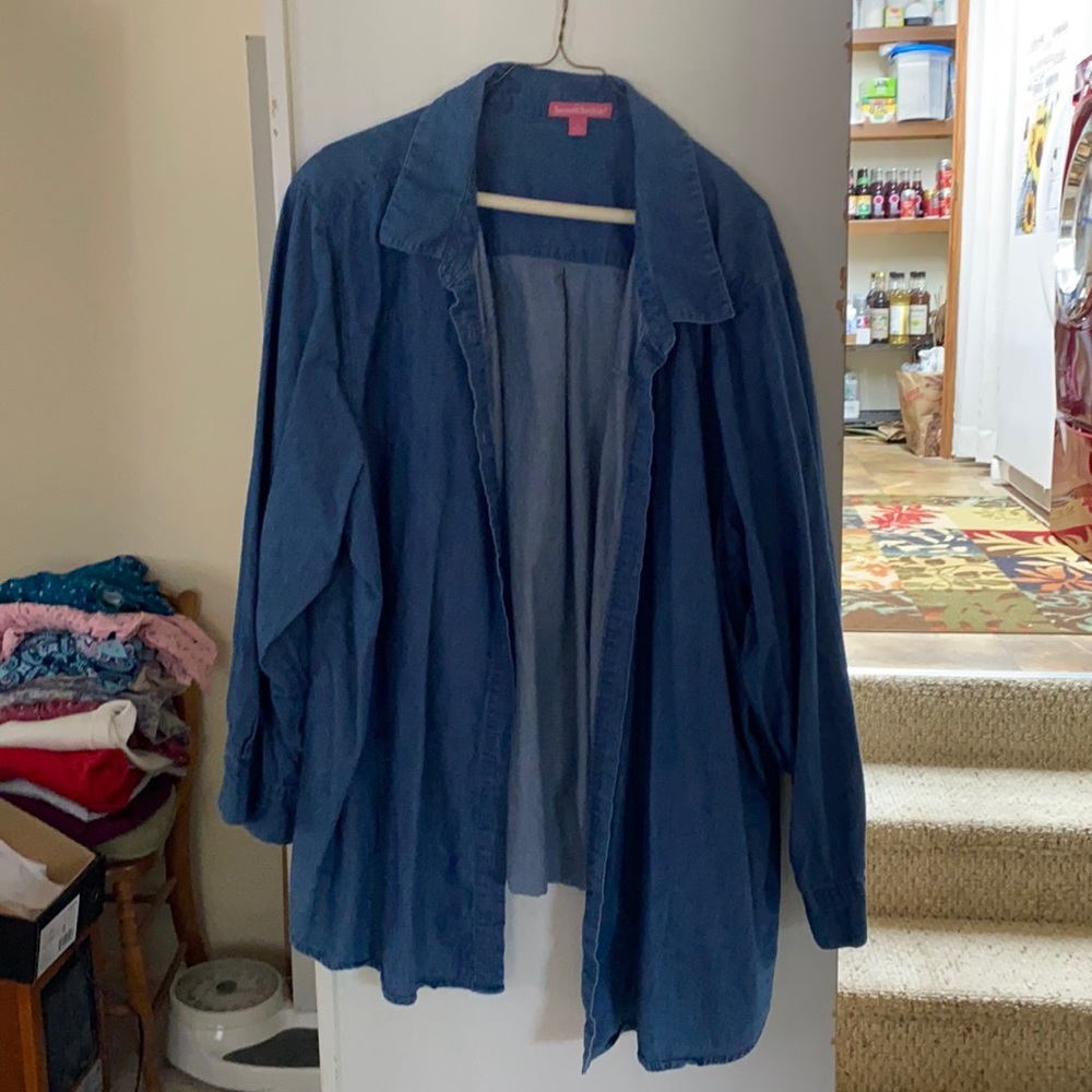 Woman Within 3X jean shirt